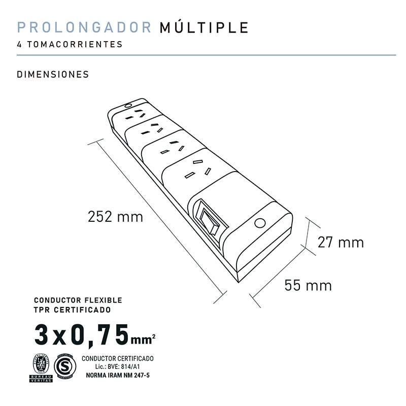 prolongador multiple